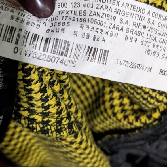 ZARA | Mid-waist skinny trouser in yellow/black - Picture 9 of 9